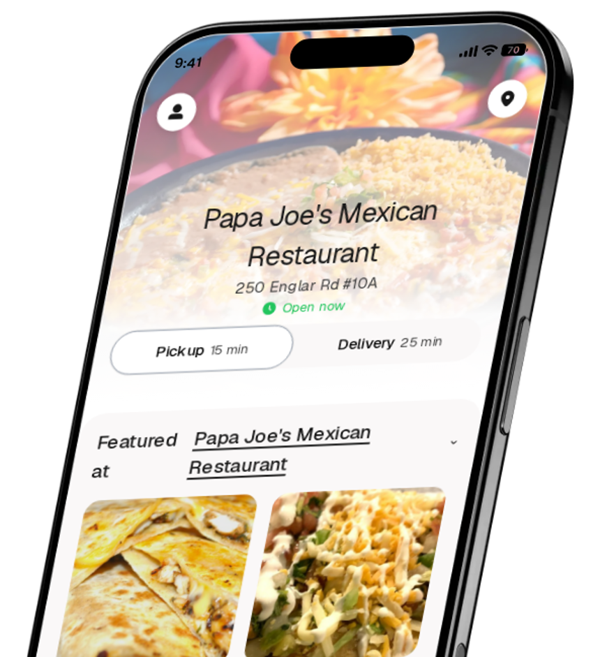 Papa Joe's Mexican Restaurant app preview