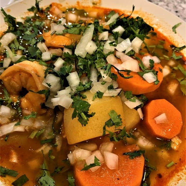 SOPA DE CAMARONES.