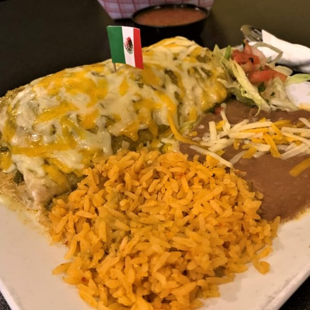 CHICKEN BURRITO.
