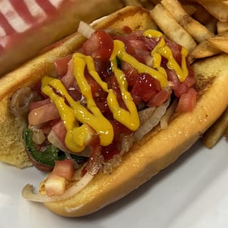MEXICAN HOT DOG (1) WITH FRIES