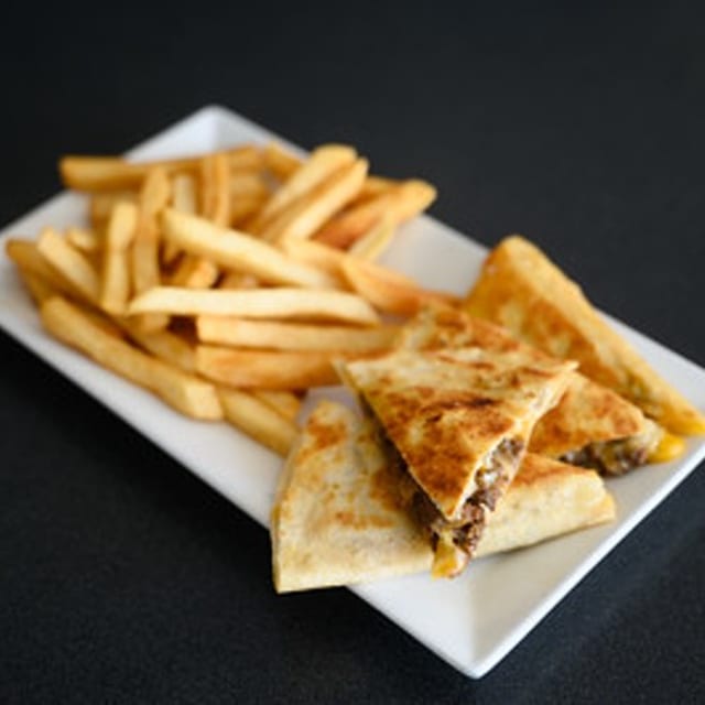 SMALL QUESADILLA WITH SIDE.