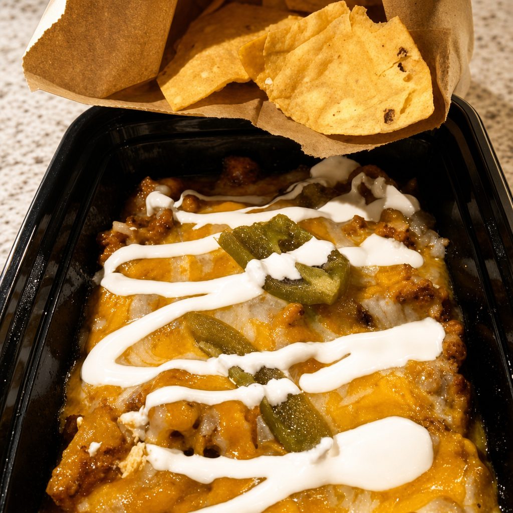 NACHOS WITH AL PASTOR.