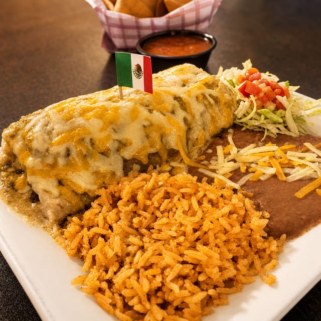 VEGGIE BURRITO.