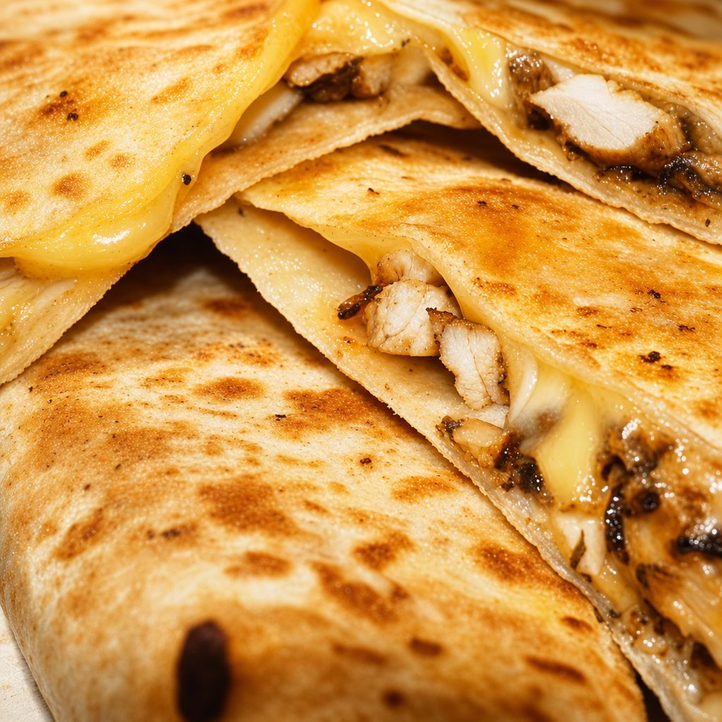 CHICKEN QUESADILLA.