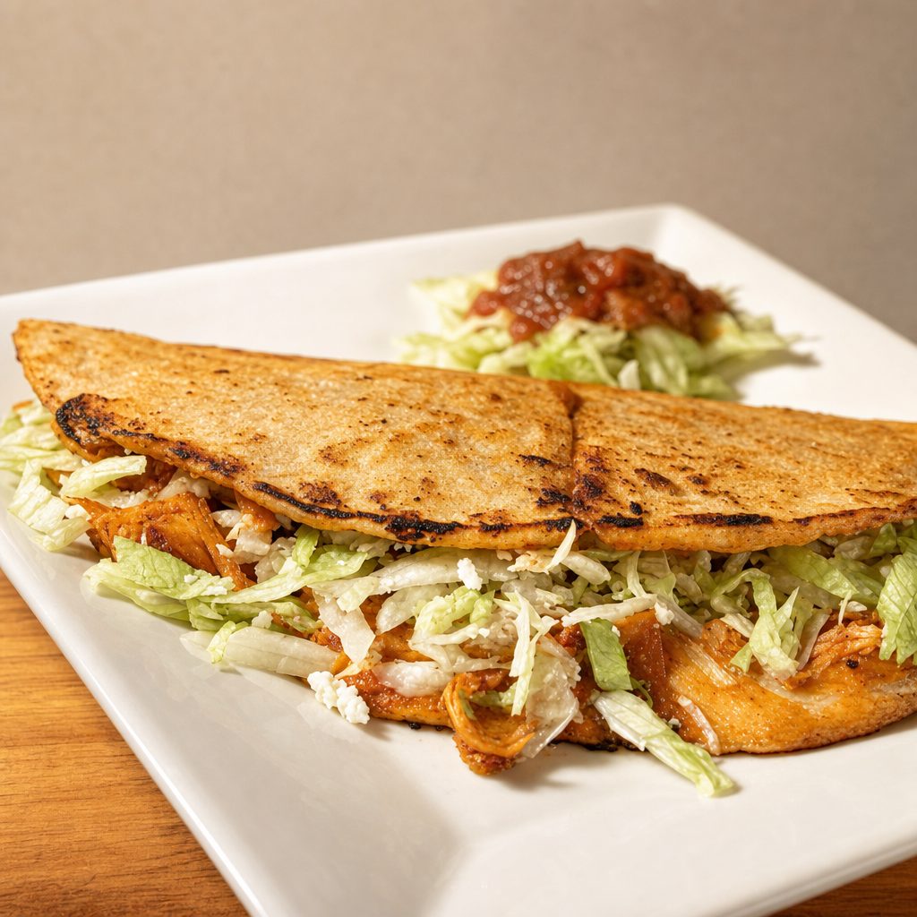MEXICAN TINGA QUESADILLA.