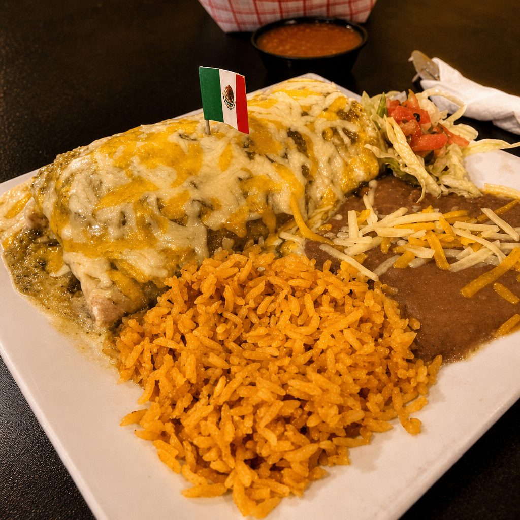 AL PASTOR BURRITO (Marinated Pork W/ Pineapple).
