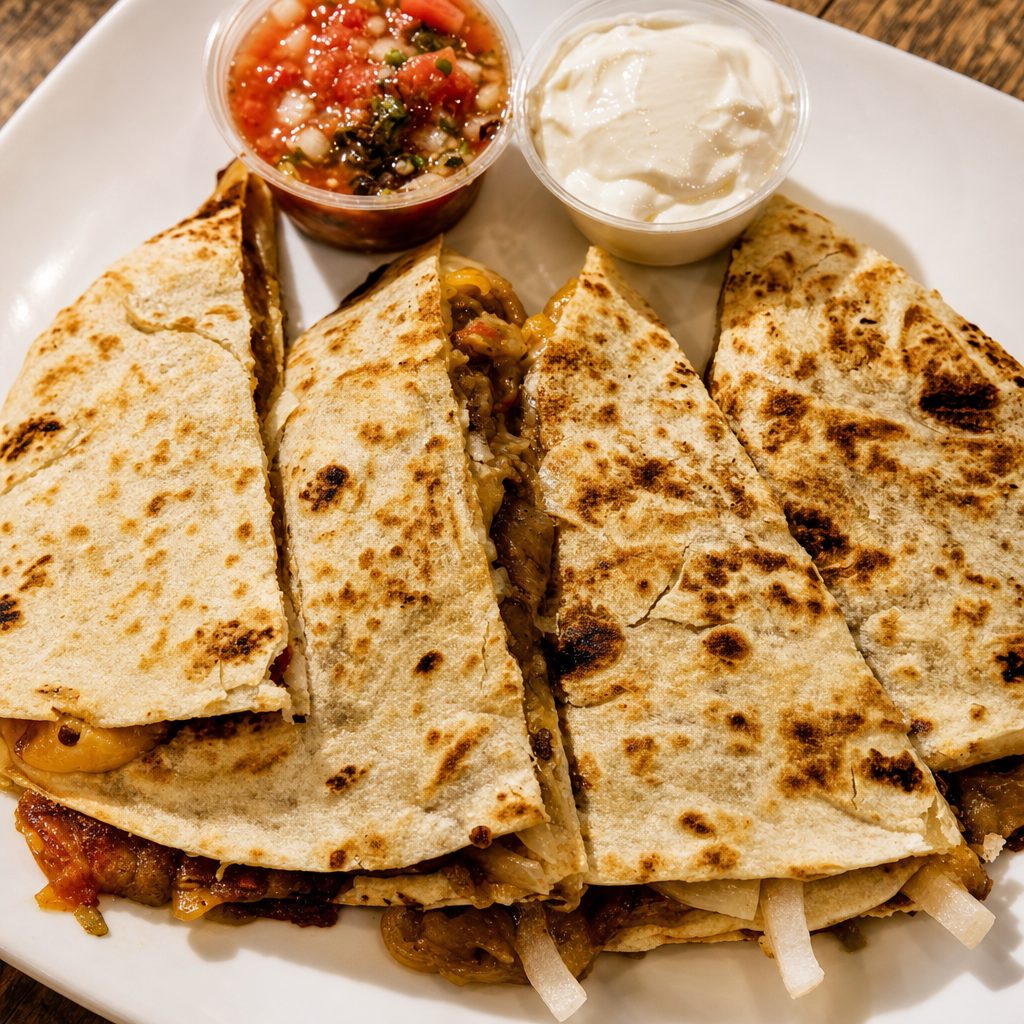 STEAK QUESADILLA.